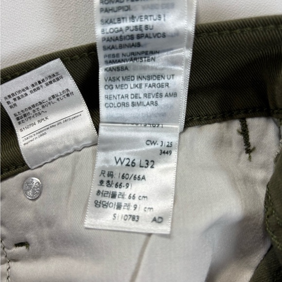 Levi's Olive Green Flare & Wide Leg Jeans - Picture 7 of 12